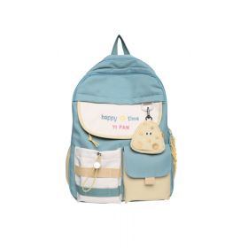 Japanese High School Junior School Backpack (Color: Green)