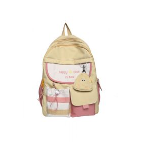 Japanese High School Junior School Backpack (Color: Yellow)